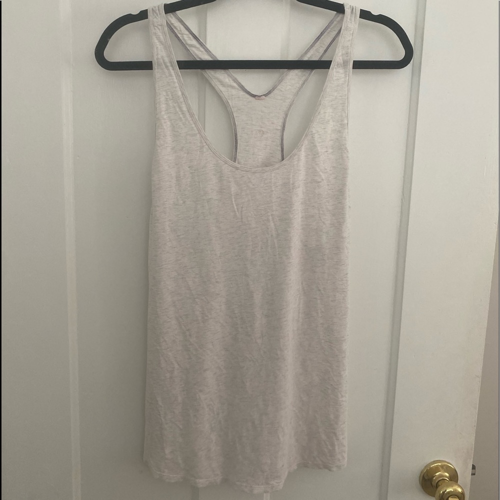 White/Grey Lululemon Tank Top